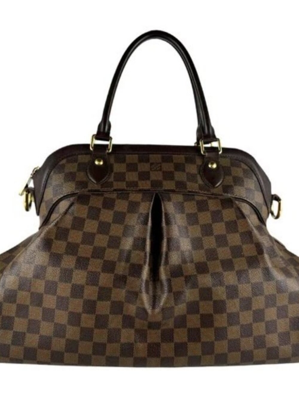 Auth LOUIS VUITTON Damier Ebene Trevi GM Handbag Shoulder Bag N51998 - z10349